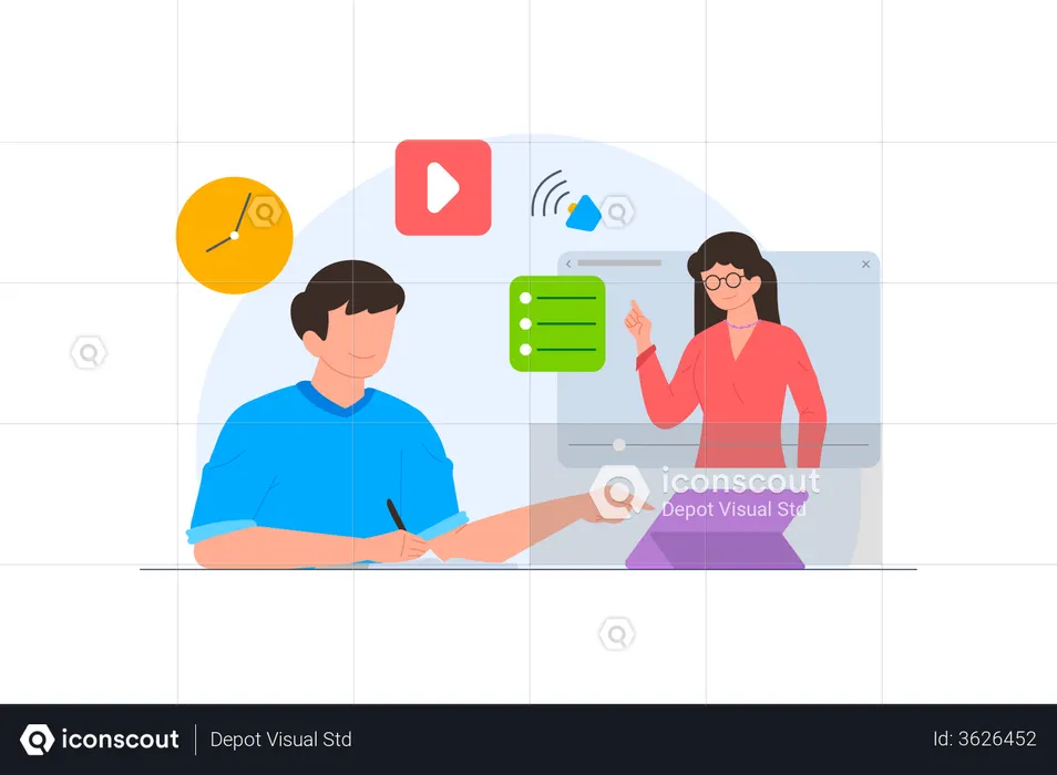 Online video course  Illustration
