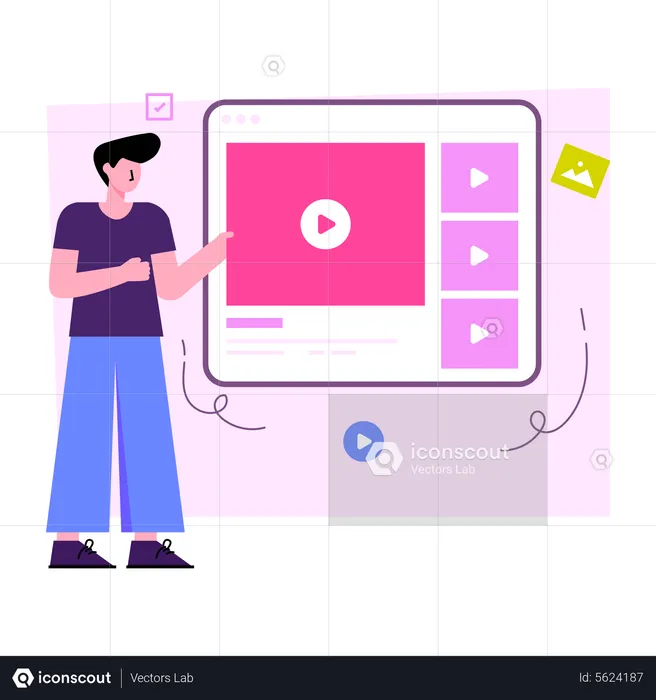 Online Video  Illustration