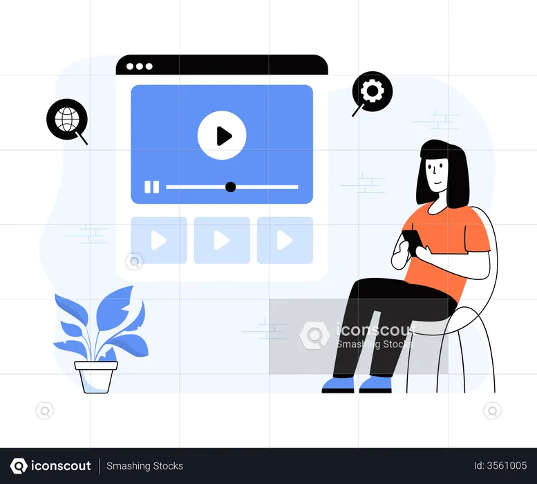 Online video platform  Illustration