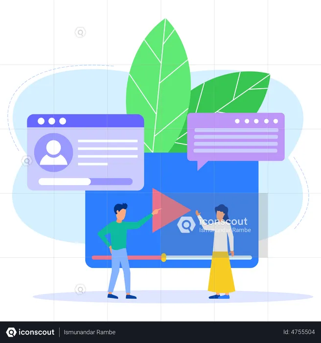 Online Video Platform  Illustration