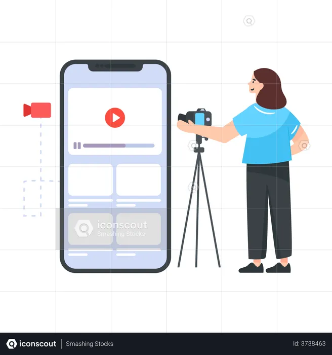Online video sharing platform  Illustration