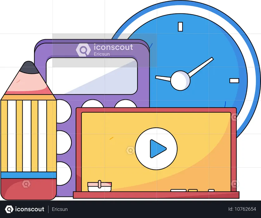Online-Videokurs  Illustration