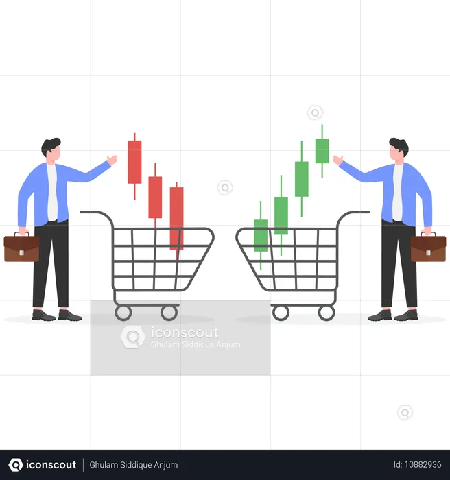 Opciones y decisiones de compra y venta  Ilustración