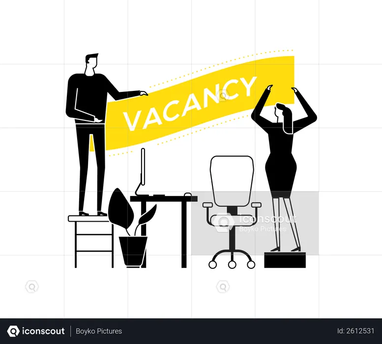 Open vacancy  Illustration