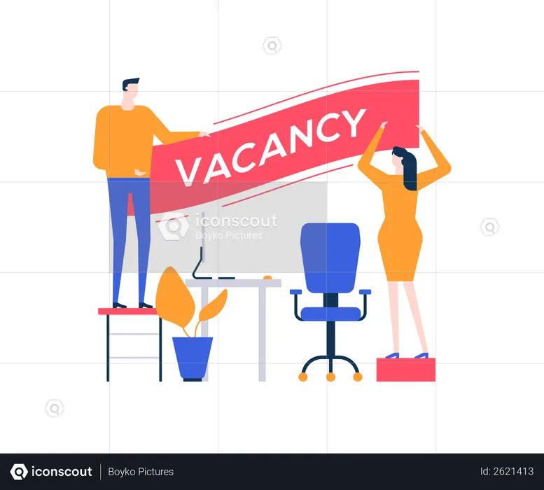 Open vacancy  Illustration