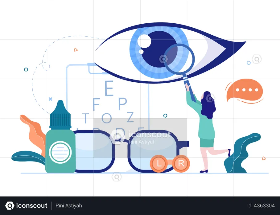 Ophthalmology Eyes  Illustration