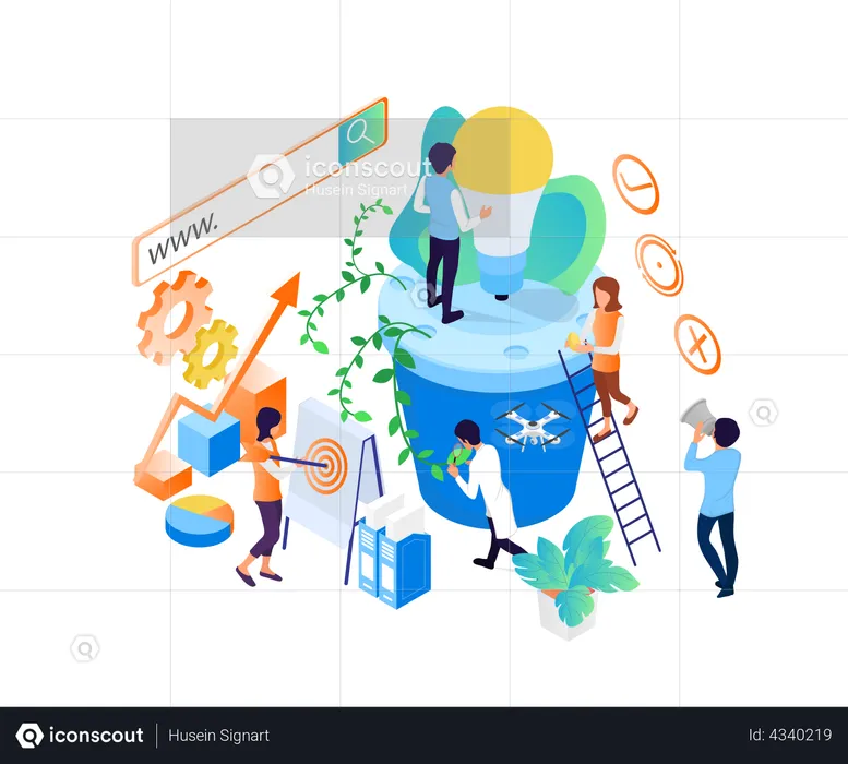 Optimización de motores de búsqueda  Ilustración