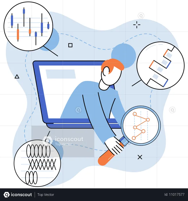 Los procesos de análisis de datos optimizados mejoran la eficiencia y maximizan los conocimientos.  Ilustración