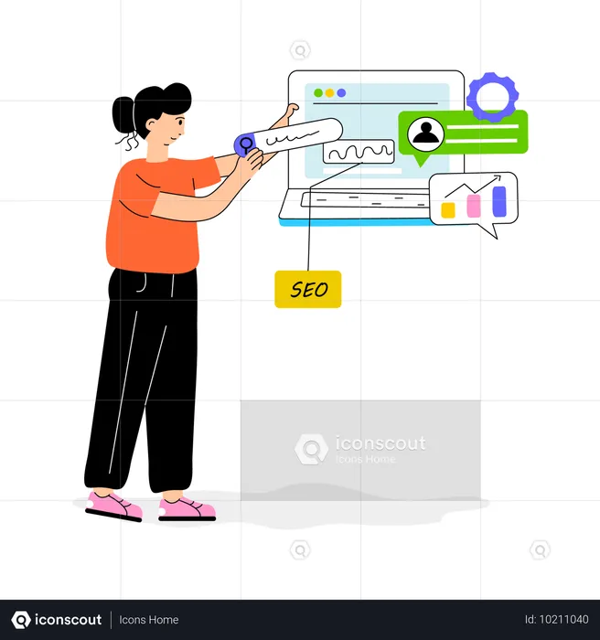 Optimización SEO  Ilustración