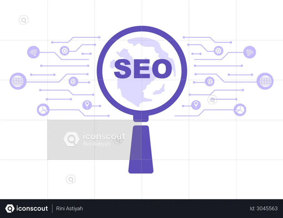 Optimización SEO  Ilustración