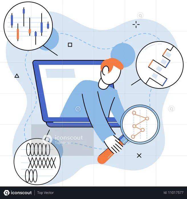 Optimization data analysis processes enhances efficiency and maximizes insights  Illustration