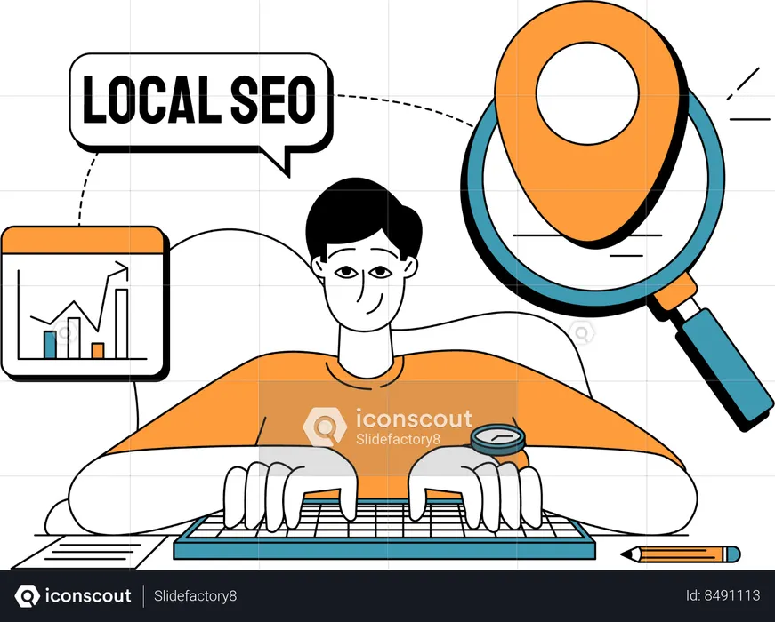 Optimization Keyword SEO  Illustration