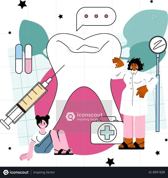 Oral treatment  Illustration