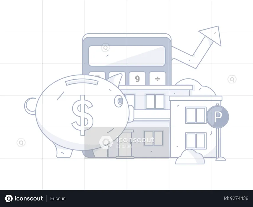 Orçamento e crescimento da propriedade  Ilustração