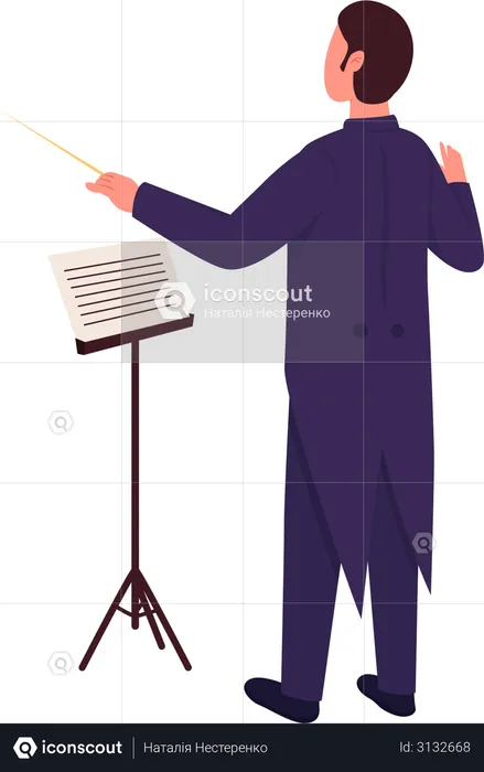 Orchestra conductor  Illustration