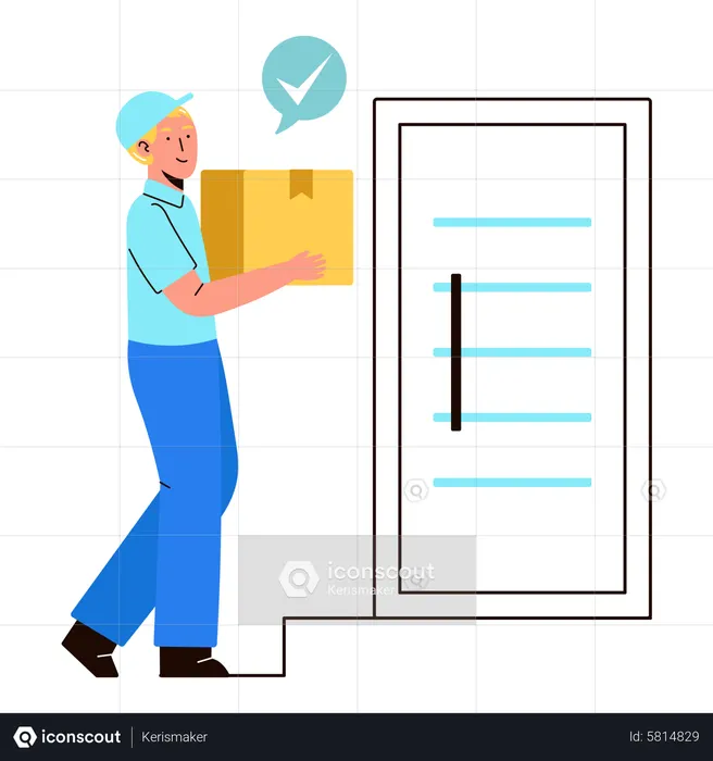 Order Delivered  Illustration