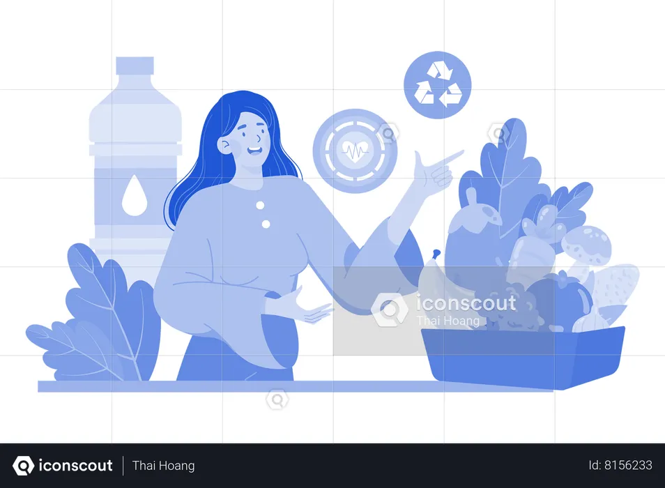 Organic Food  Illustration