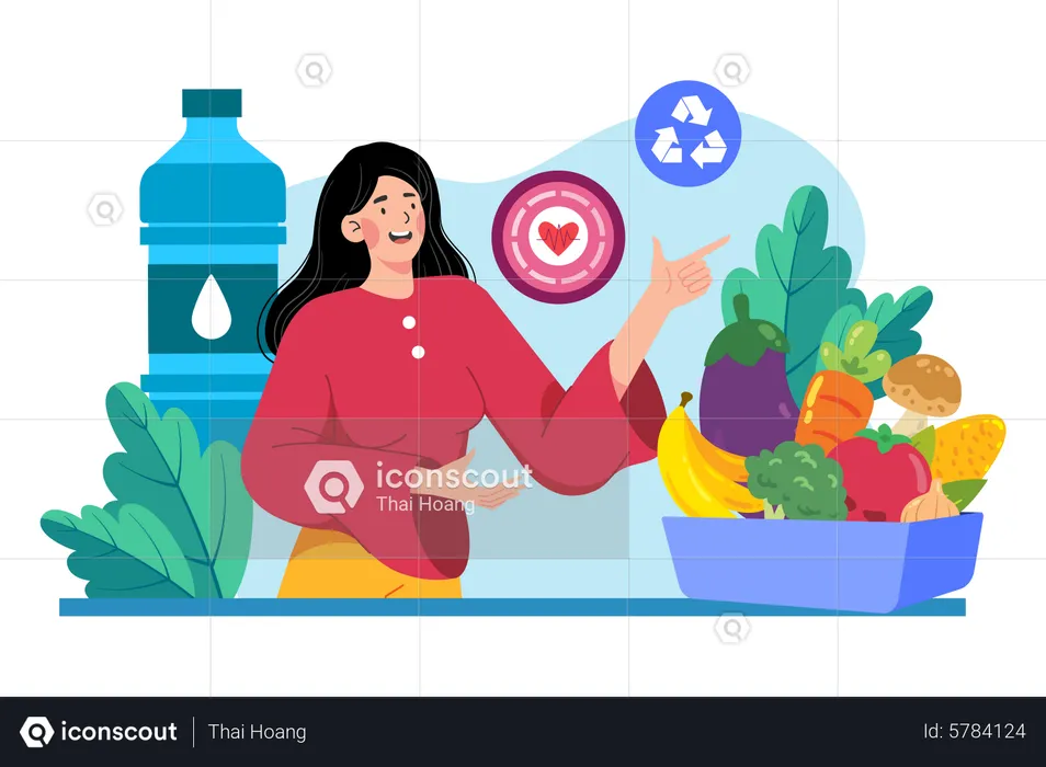 Organic Food  Illustration