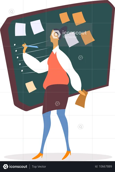 Organização das tarefas de trabalho no trabalho  Ilustração