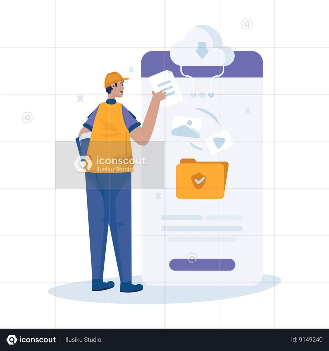 Organizar archivos  Ilustración