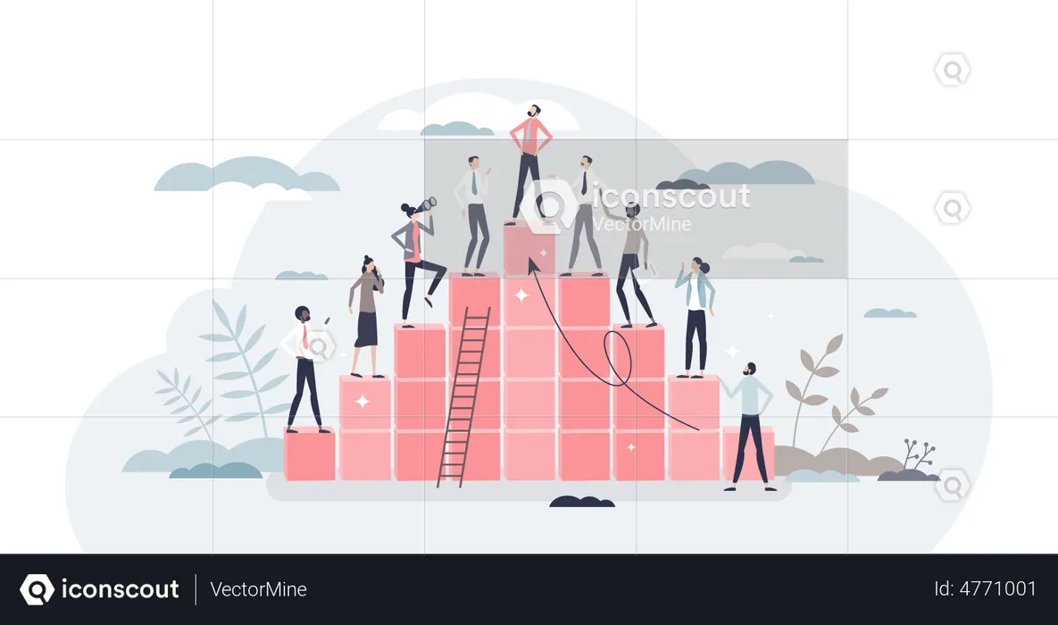 Organization team structure  Illustration