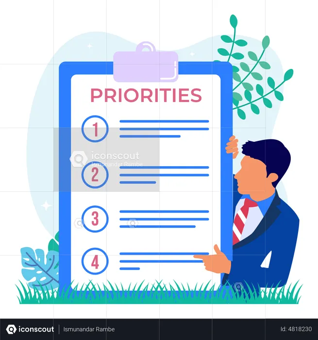 Organize Priorities  Illustration