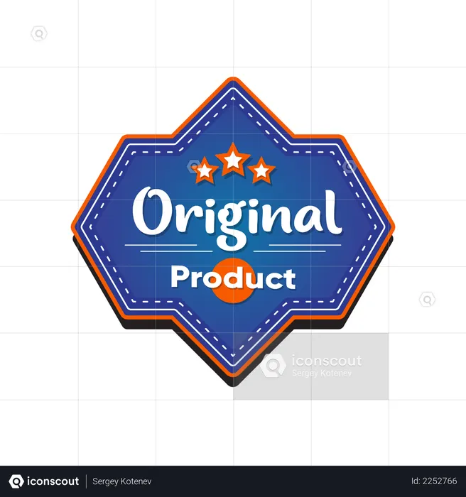 Original product tag  Illustration