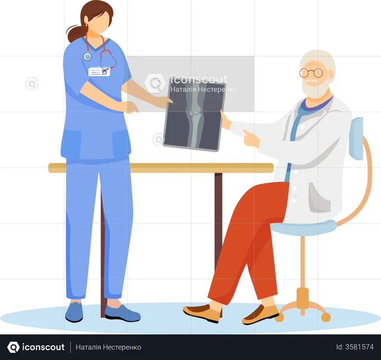Orthopedics and traumatology  Illustration