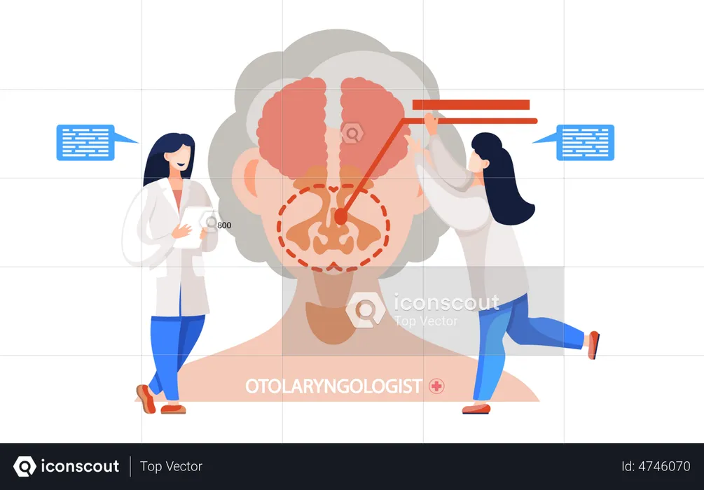 Soins de santé en oto-rhino-laryngologie  Illustration