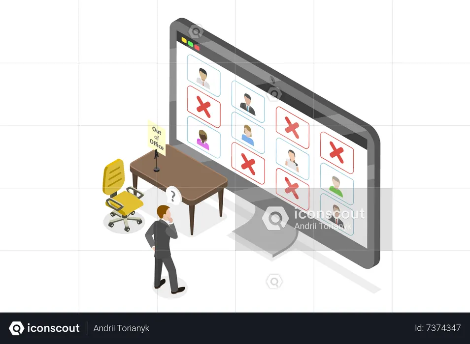 Out Of Office  Illustration