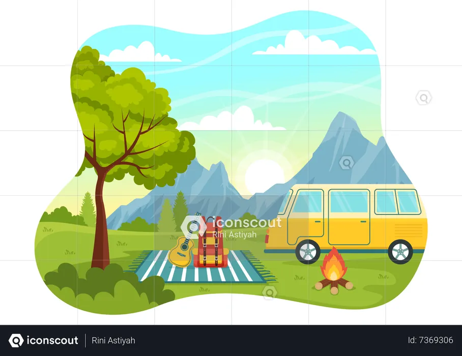 Outdoor trip  Illustration