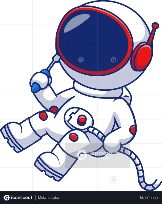 Outils de maintien flottants pour astronautes  Illustration