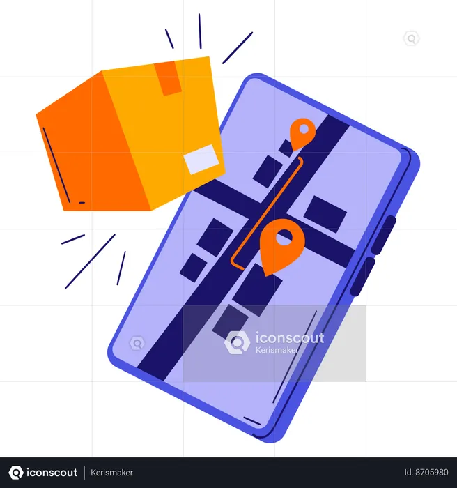 Package tracking  Illustration