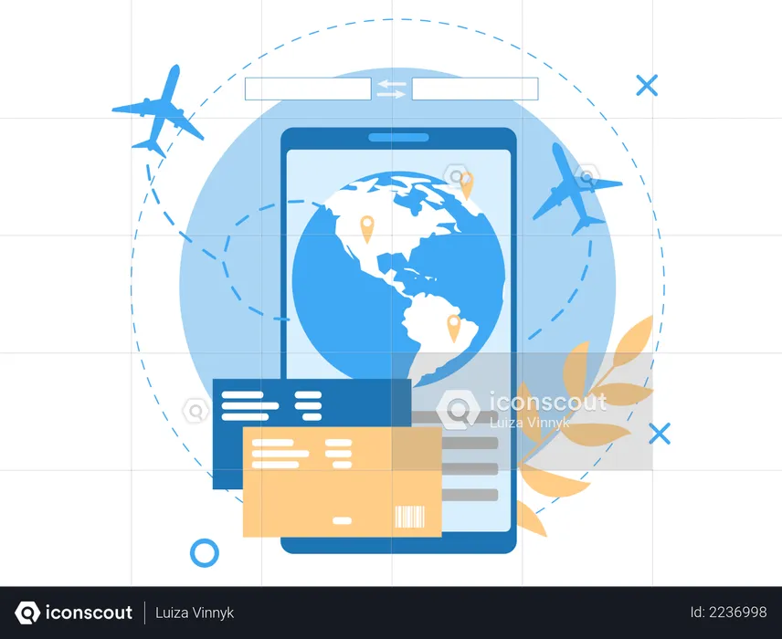 Pagamento com cartão internacional  Illustration