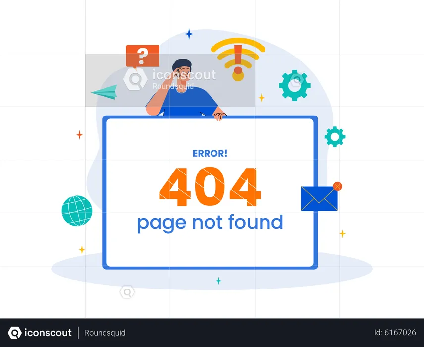 Page Not Found  Illustration