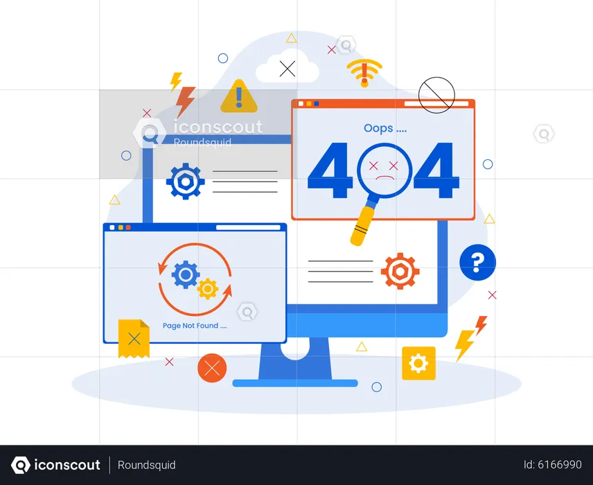 Page Not Found  Illustration