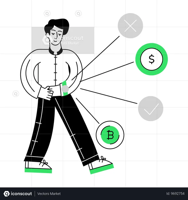 Pago de reloj inteligente  Ilustración