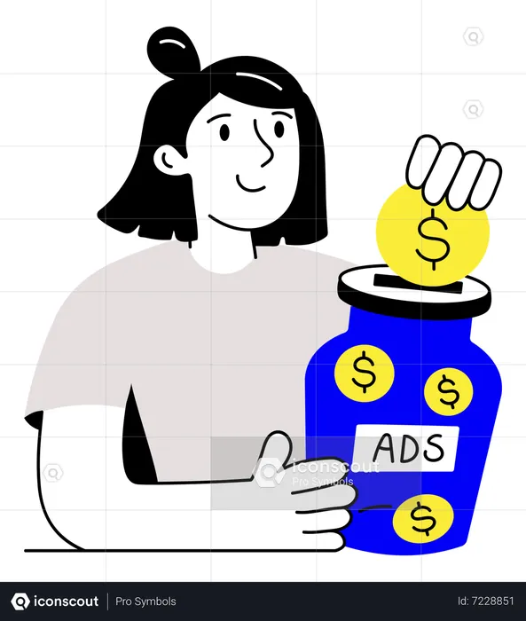 Paid Advertising  Illustration