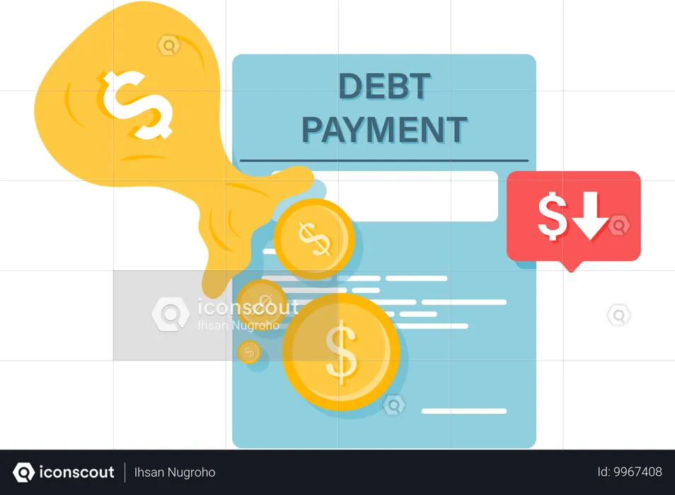 Paiement de la dette  Illustration