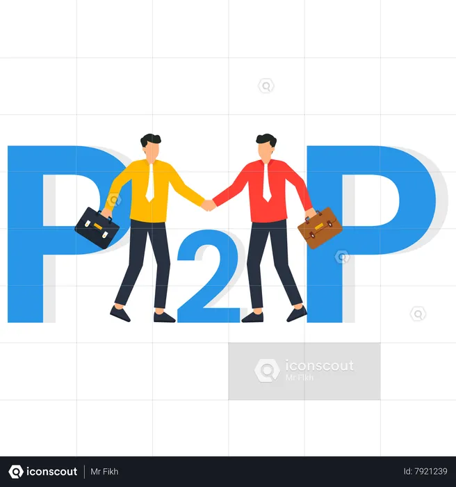 Paiements peer-to-peer  Illustration