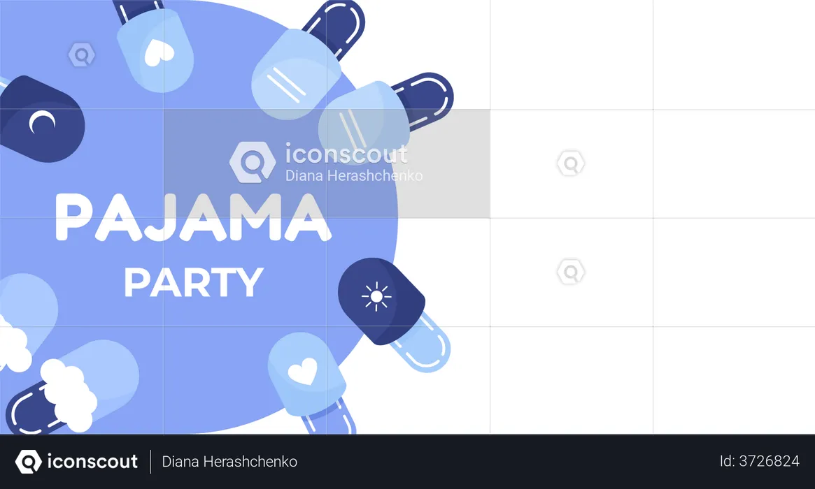 Pajama party  Illustration