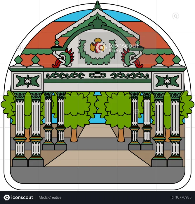 Palais de Yogyakarta  Illustration