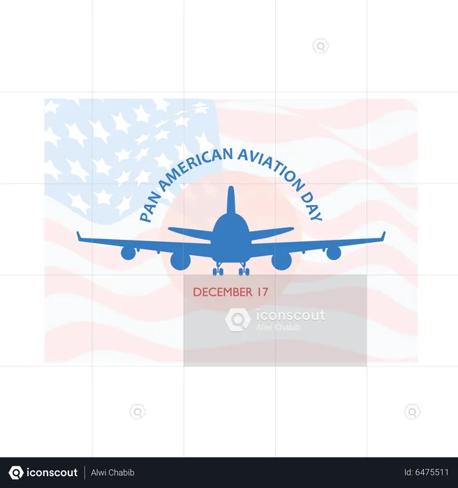 Pan American aviation day  Illustration
