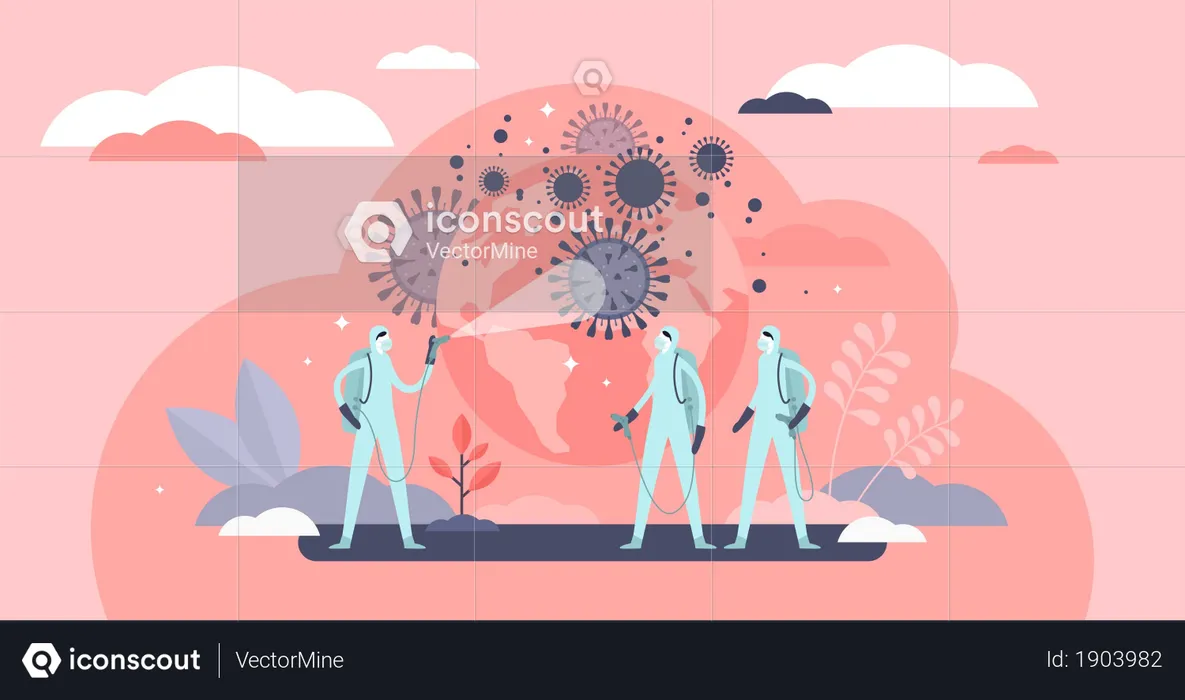 Pandemic crisis rescue operation  Illustration