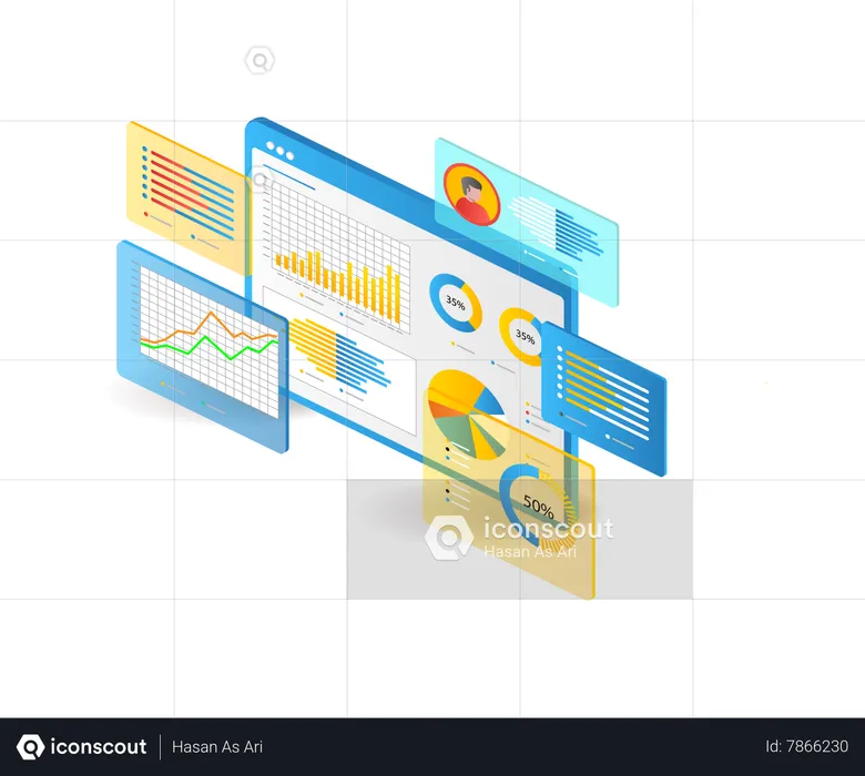 Rendimiento del panel de análisis de datos  Ilustración