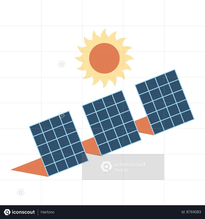 Paneles solares  Ilustración