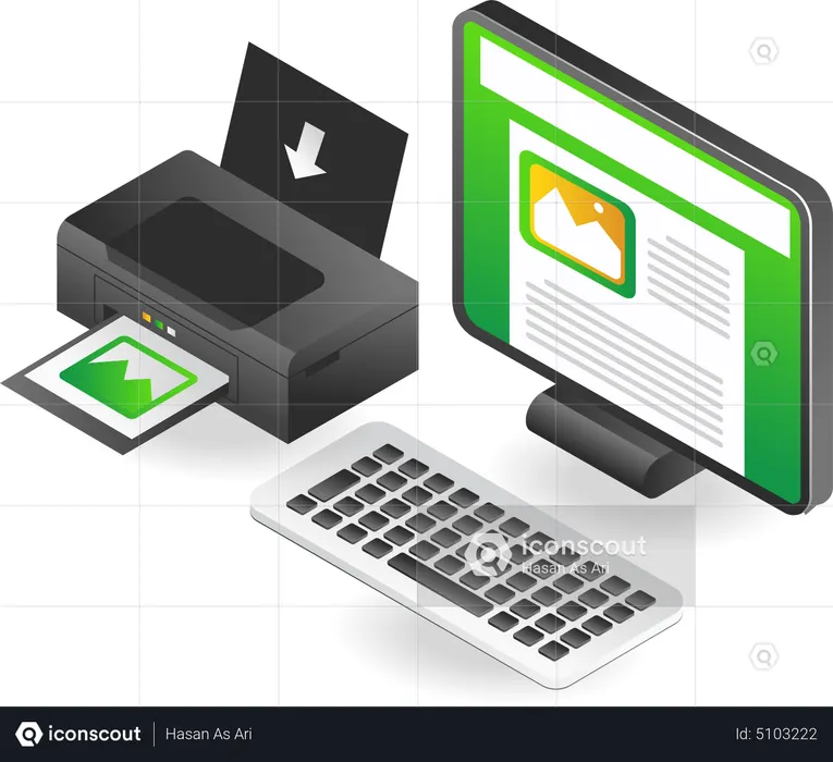 Paper printing  Illustration