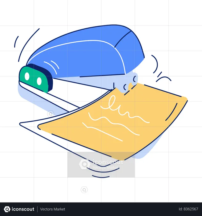 Paper Stapler  Illustration