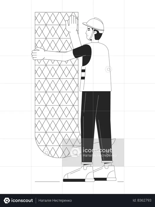 Papier peint suspendu professionnel  Illustration