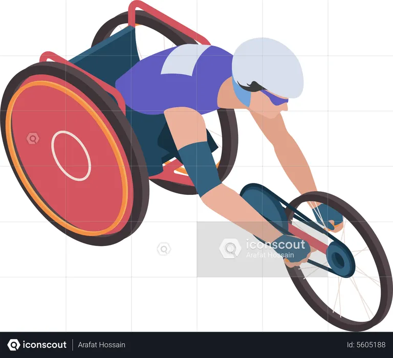 Paralympic race  Illustration